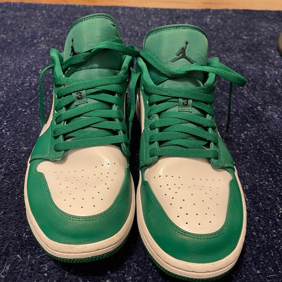Nike Jordan 1 Low Pine Green (Used, Size 12) - Picture 2 of 6